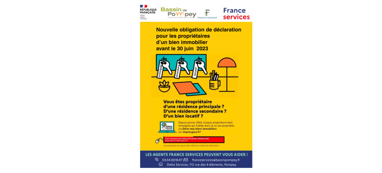 Obligation de déclaration pour les propriétaires d’un bien immobilier avant le 30 juin 2023