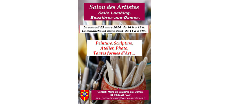 SALON DES ARTISTES – Les 23 et 24 mars 2024