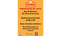 Attention travaux – Maintenance de voierie
