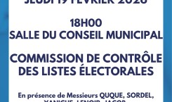 Commissions de contrôle des listes électorales