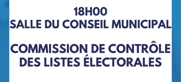 Commissions de contrôle des listes électorales