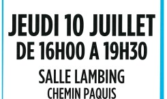 Don du sang 10 juillet