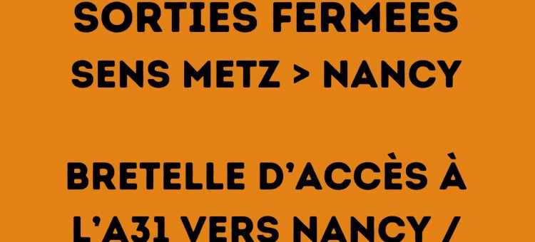 Travaux autoroute – échangeur 23