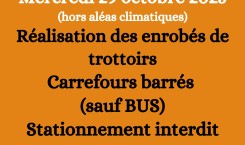 TRAVAUX – RUE DES 3 FRÈRES LIÈVRE