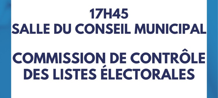 Commission de contrôle des listes électorales