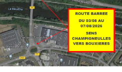 Travaux : circulation modifiée du 3 au 7 août